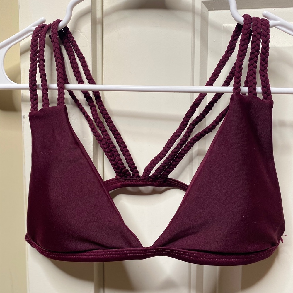 Burgundy Bathing suit top